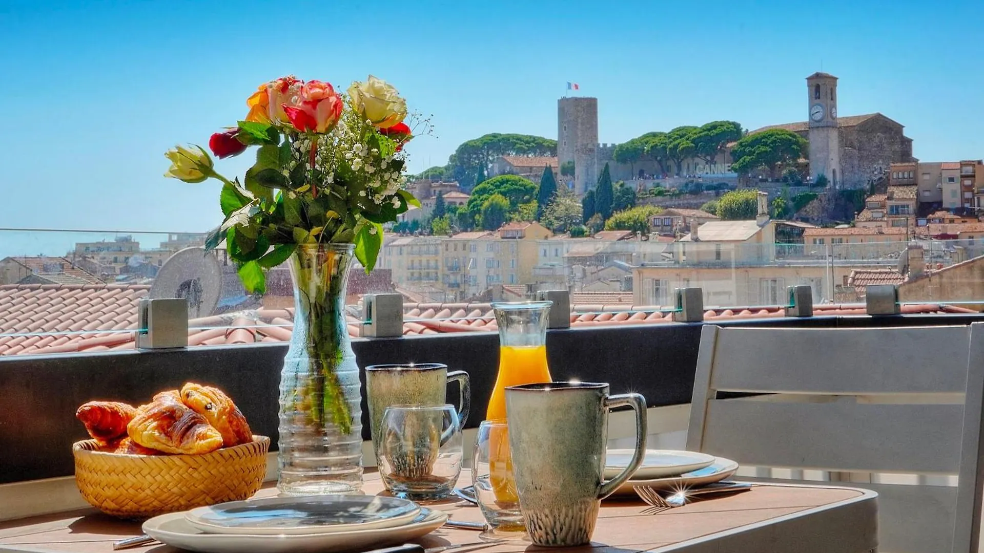 Downtown Cannes 2Br With Ac & Terrace W Sea View - Benakey 0*,
